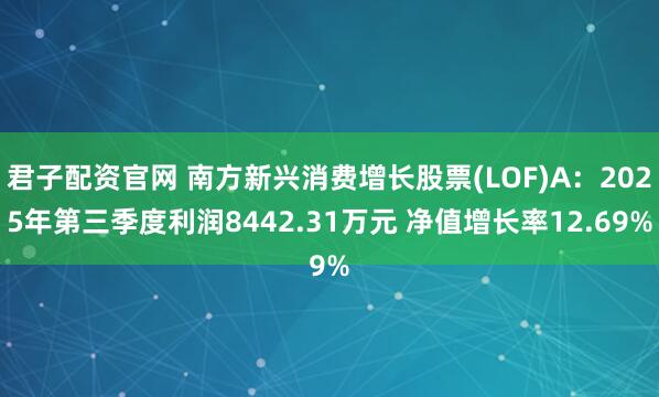 君子配资官网 南方新兴消费增长股票(LOF)A：2025年第三季度利润8442.31万元 净值增长率12.69%